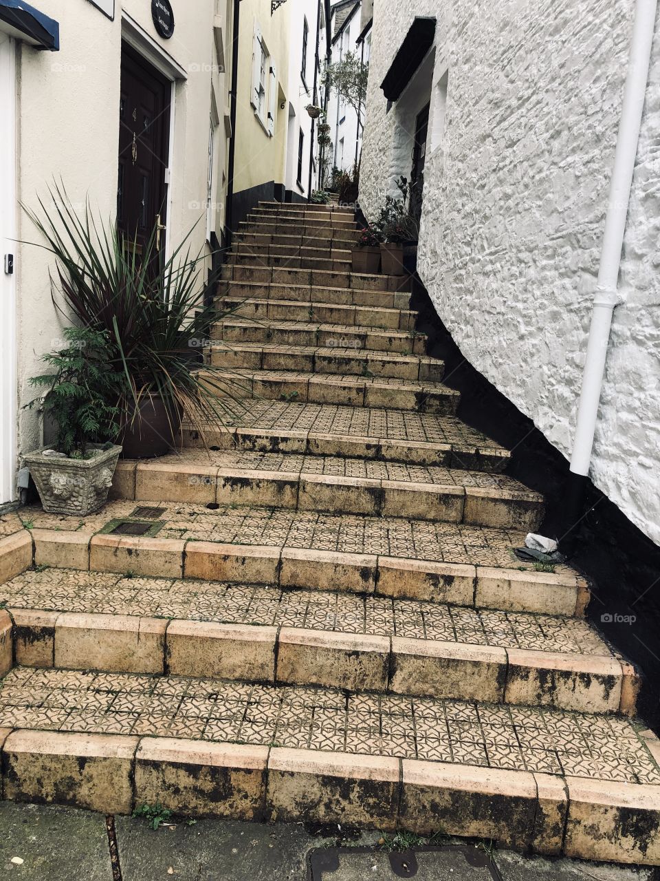 A set of impressive Devon steps in Brixham, Devon, that pave the way for a destination.