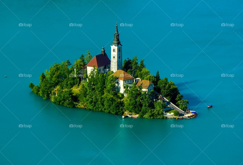Beautiful lake Bled, Slovenia paradise