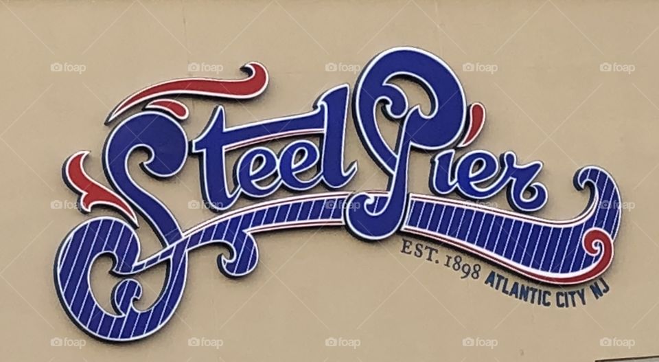 Steel Pier Atlantic City sign