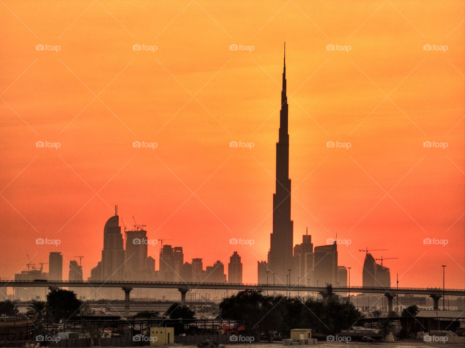 sunset building hdr metro by chrisc