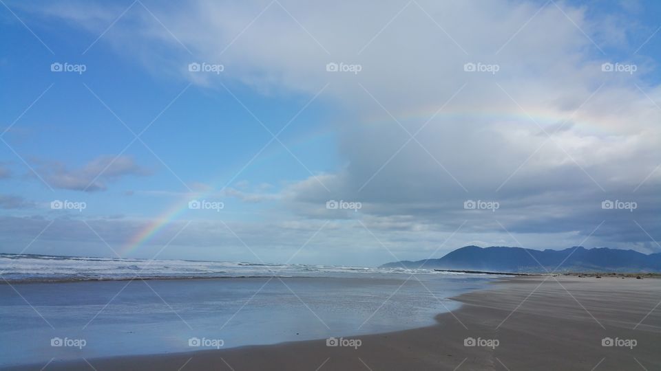 Rainbow into Ocean