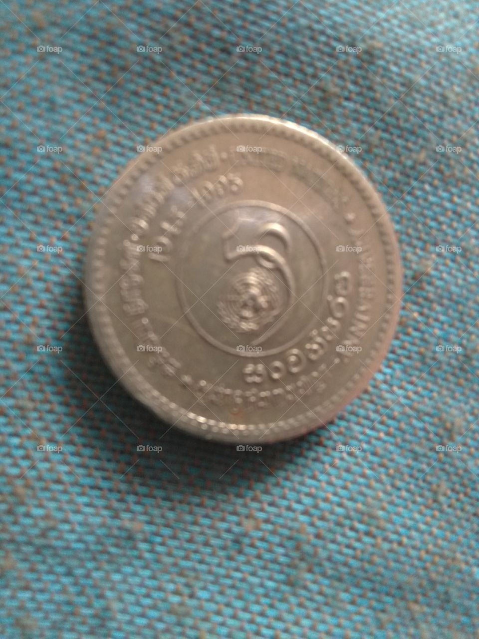 five rupees coin