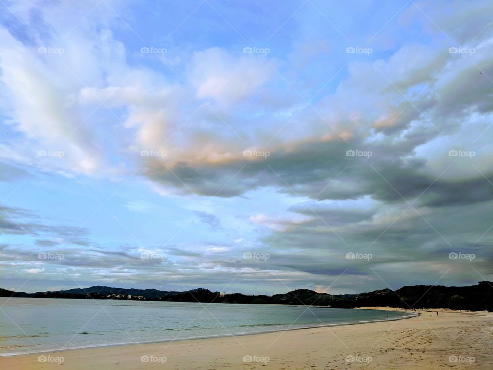 Cloudy day on the beach