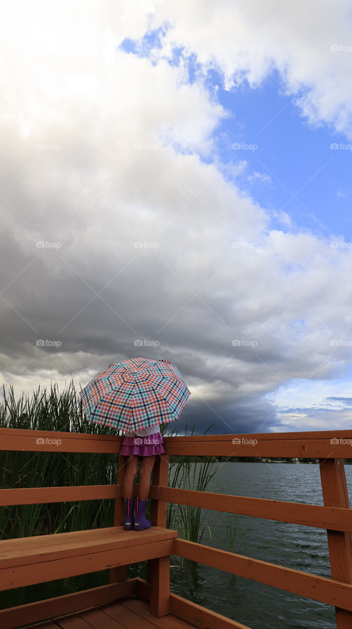 Summer under the umbrella
