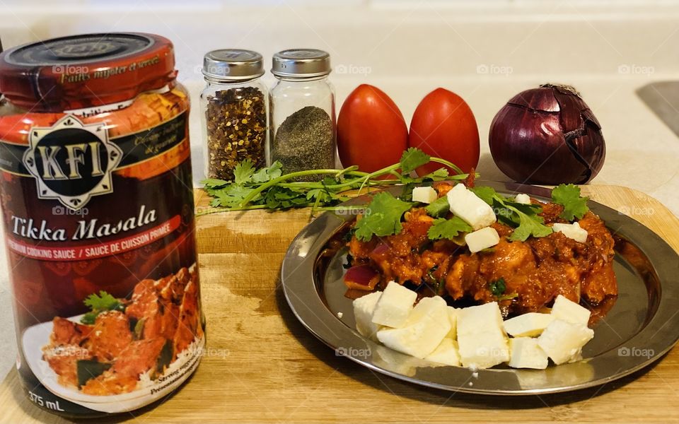Home made paneer tikka masala 🥘