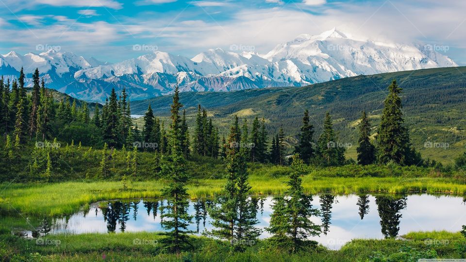 lake & mountains