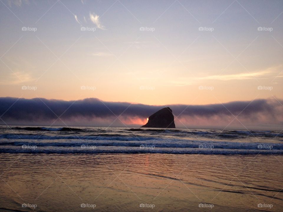 Rolling clouds at Pacific City, OR
