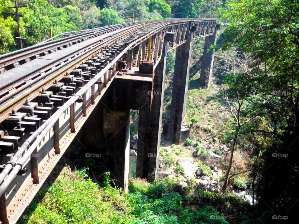 bridge. the nagarahole bridge