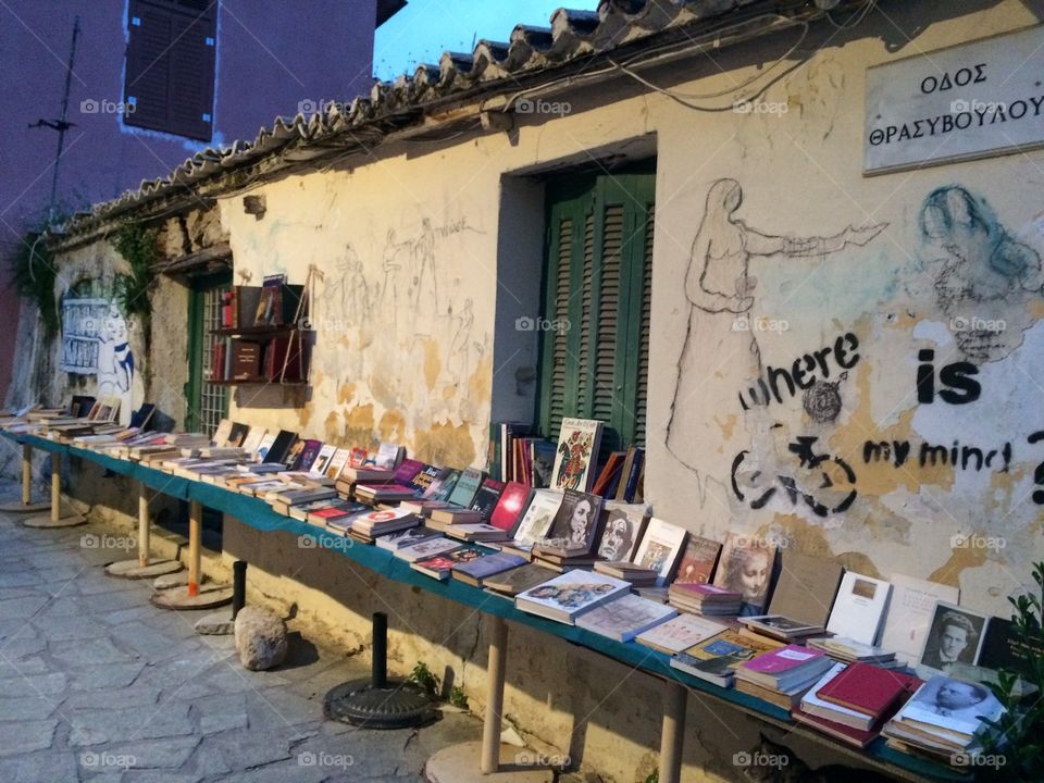 Roaming in Plaka (Acropolis) #books #selling