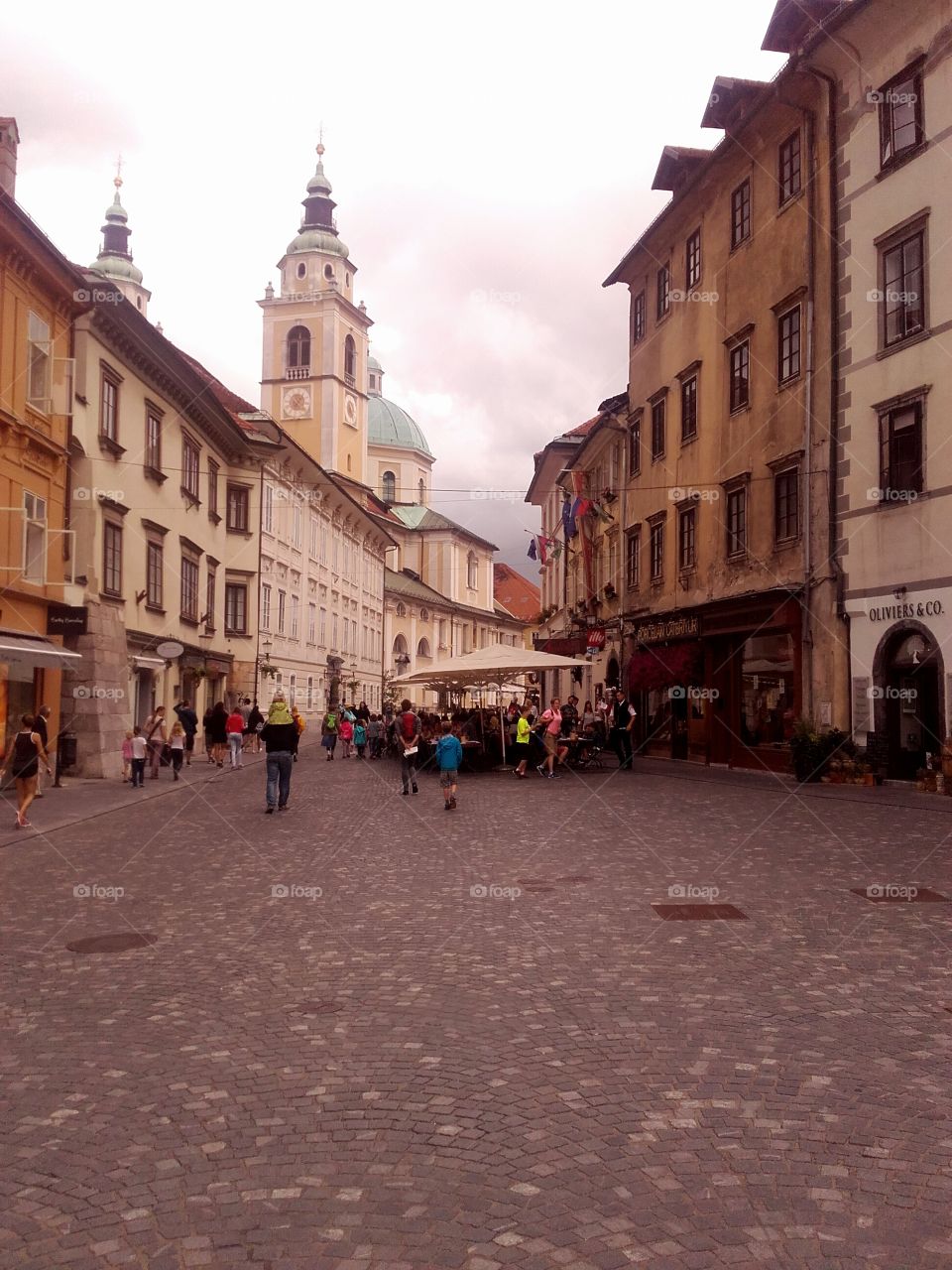 The streets of Ljubljana