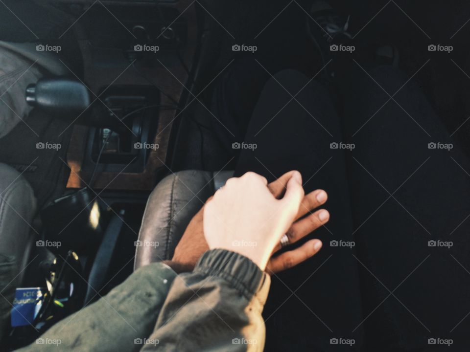 Hold my hand while we drive