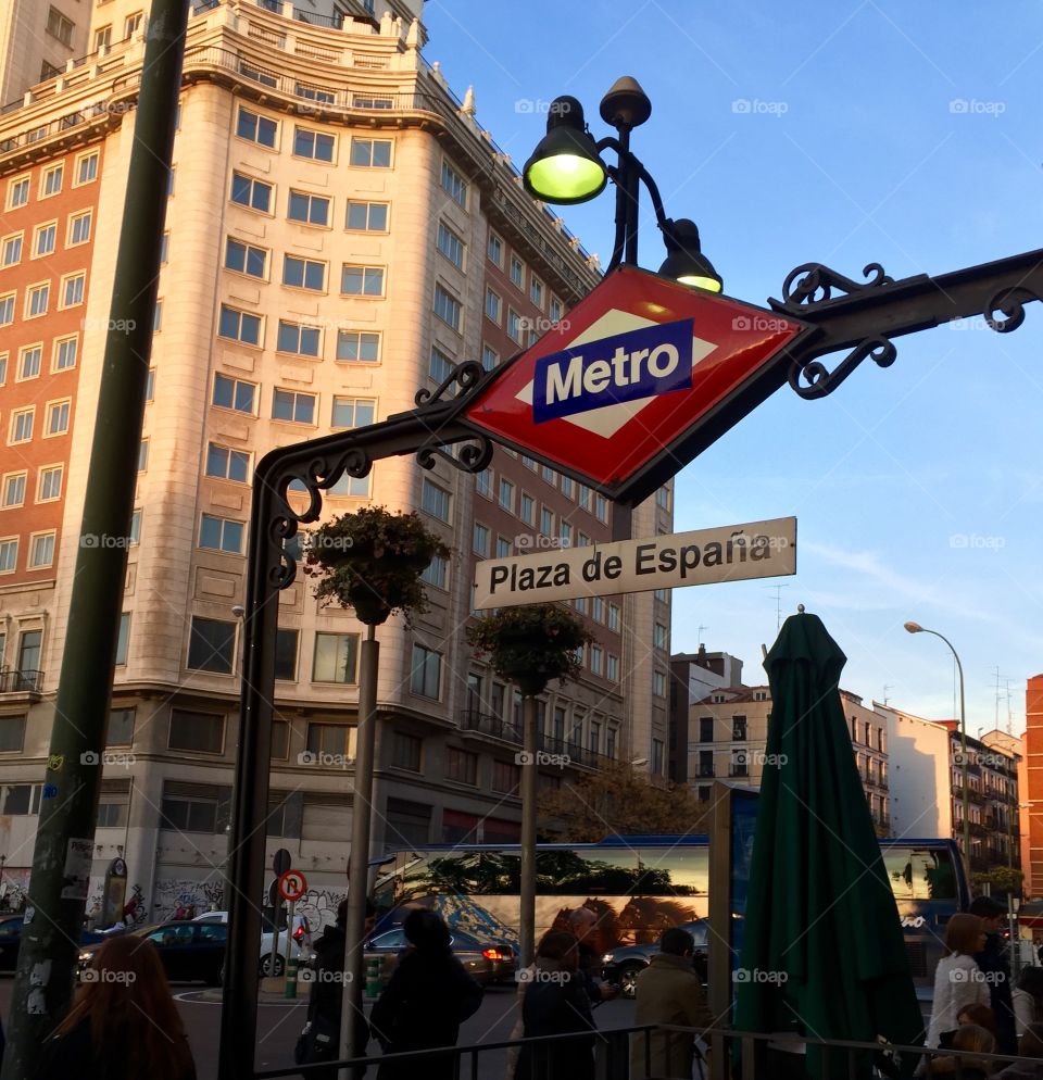 Madrid Subway Plaza de España