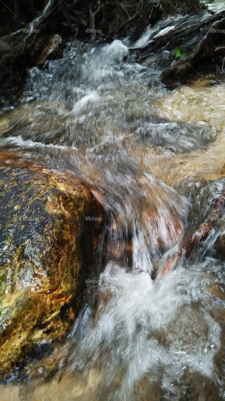 waterfall. Water flow