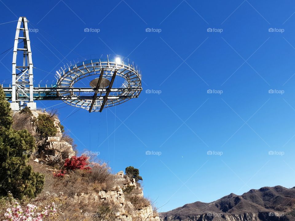 glass sky deck in pinggu, china