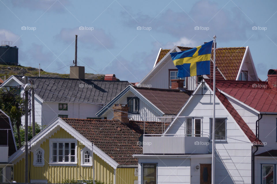 sweden summer archipelago flag by ralph64