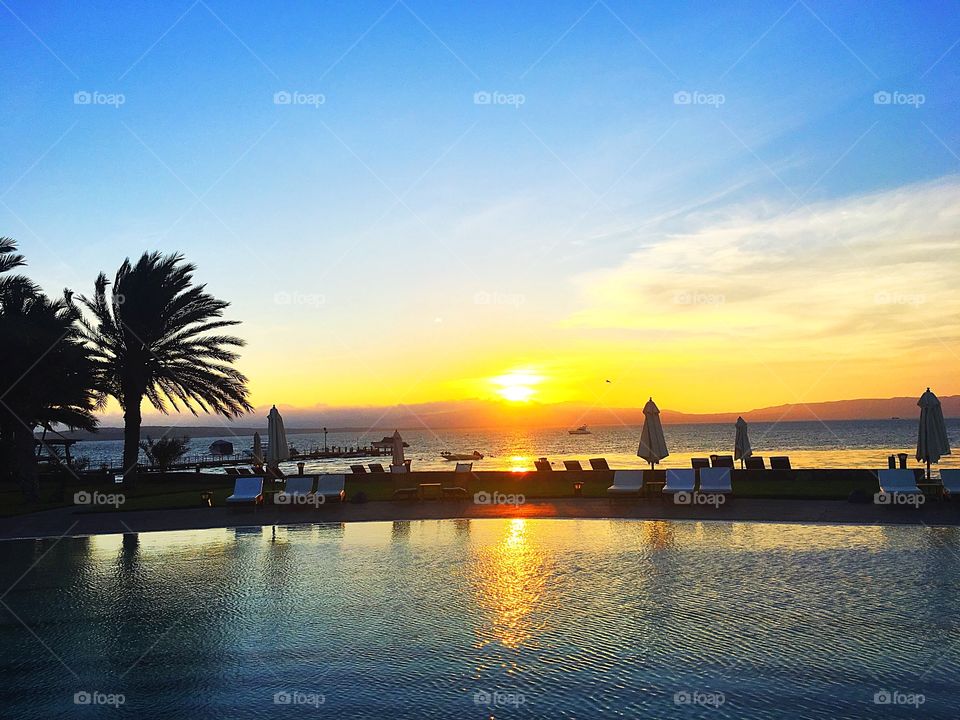 Sunset on the Pacific Ocean
