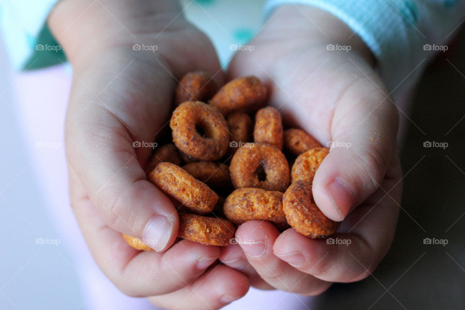 holding food