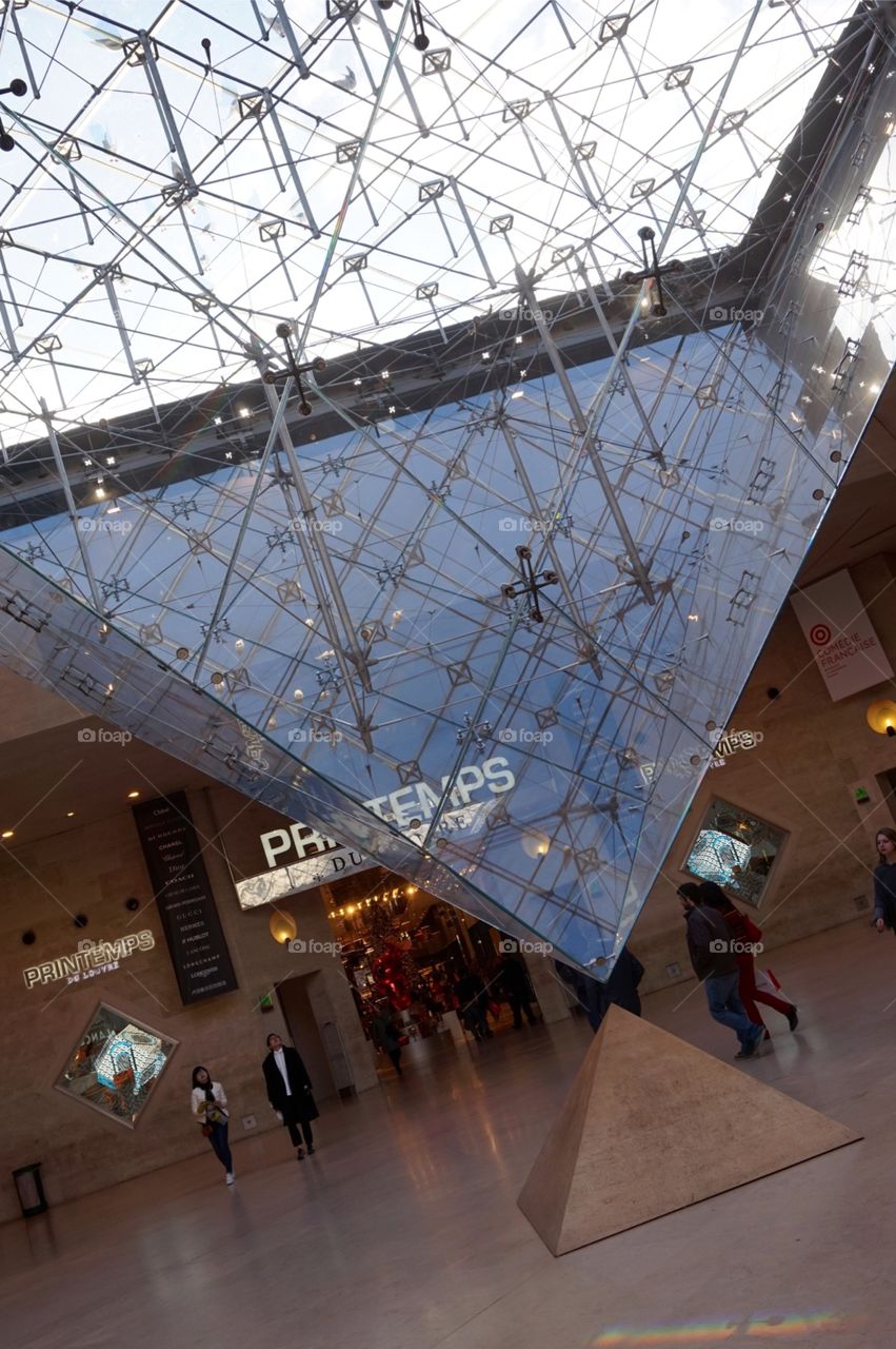 The Inverted Pyramid, Louvre exit, Paris
