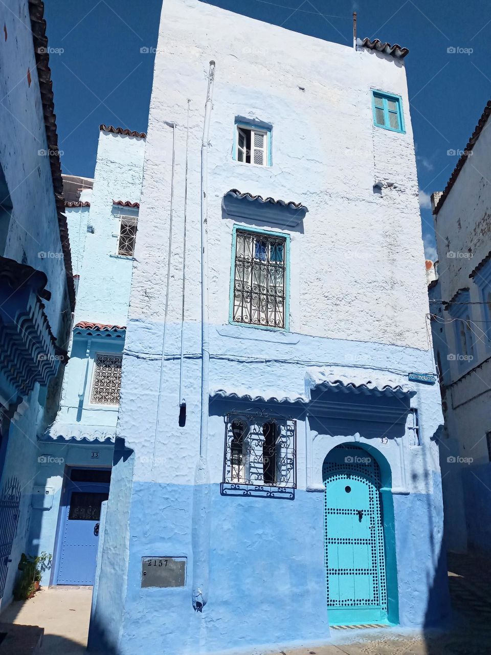 Ancien building in Chefchaouen city of morocco