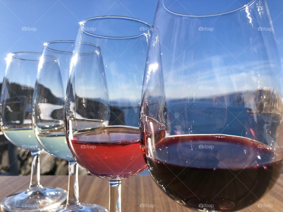 Wine tasting in Santorini, Greece
