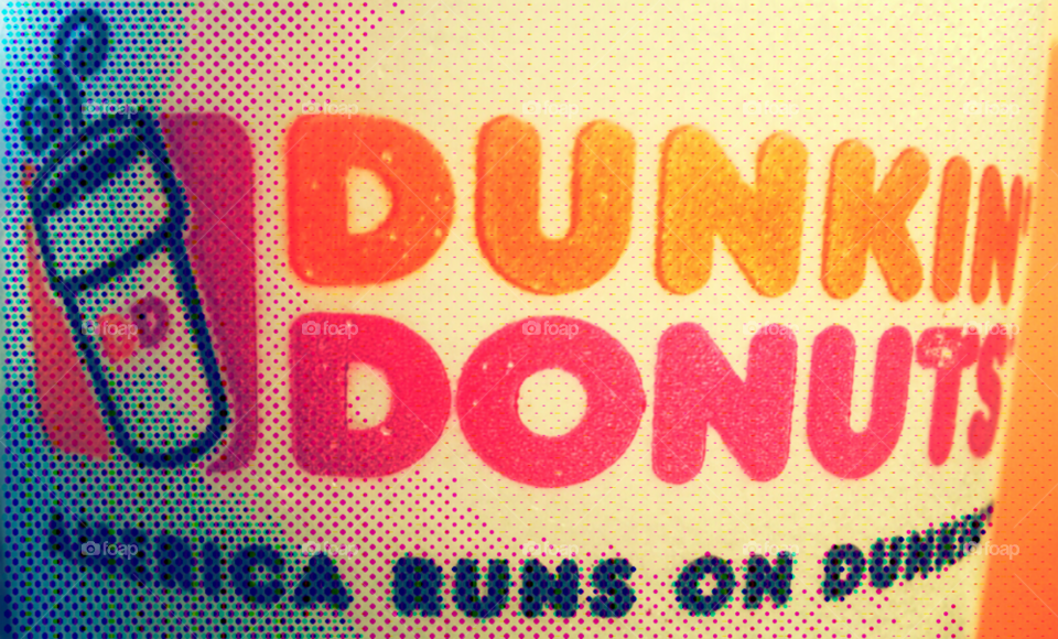 Dunkin Donuts halftone
