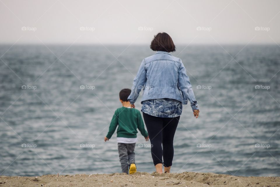 At the beach