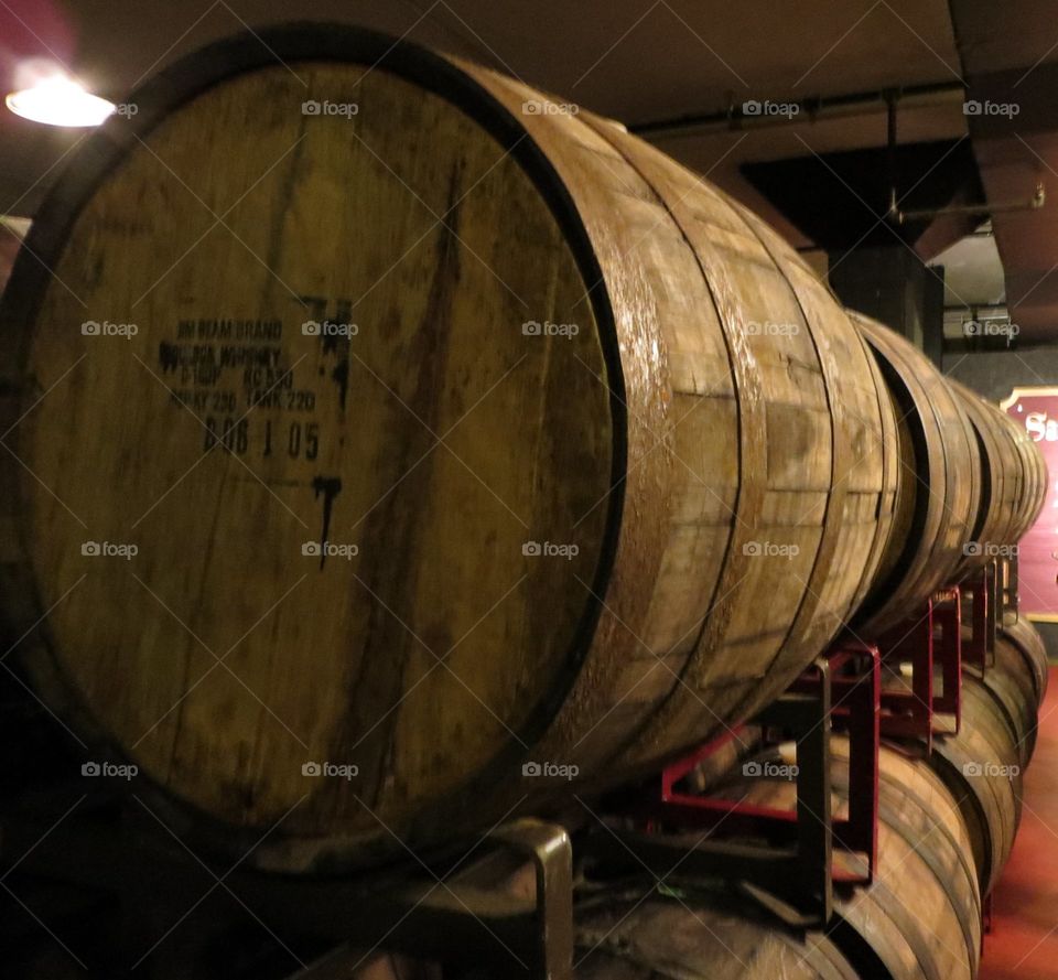 Large Oak Wine Barrel