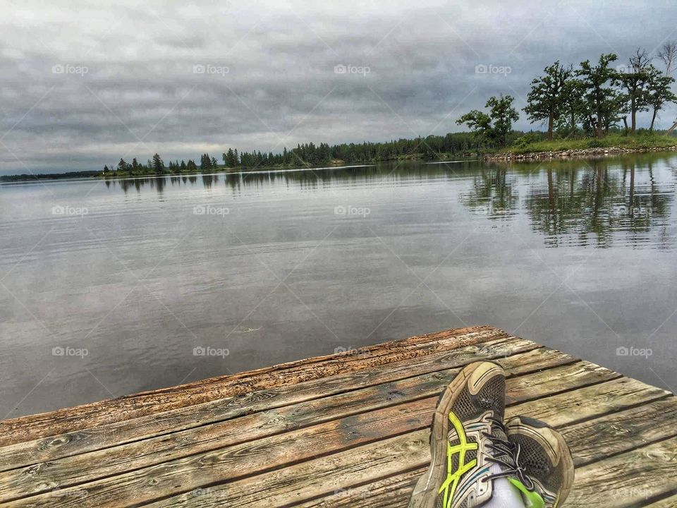 Relaxing by the lake! 