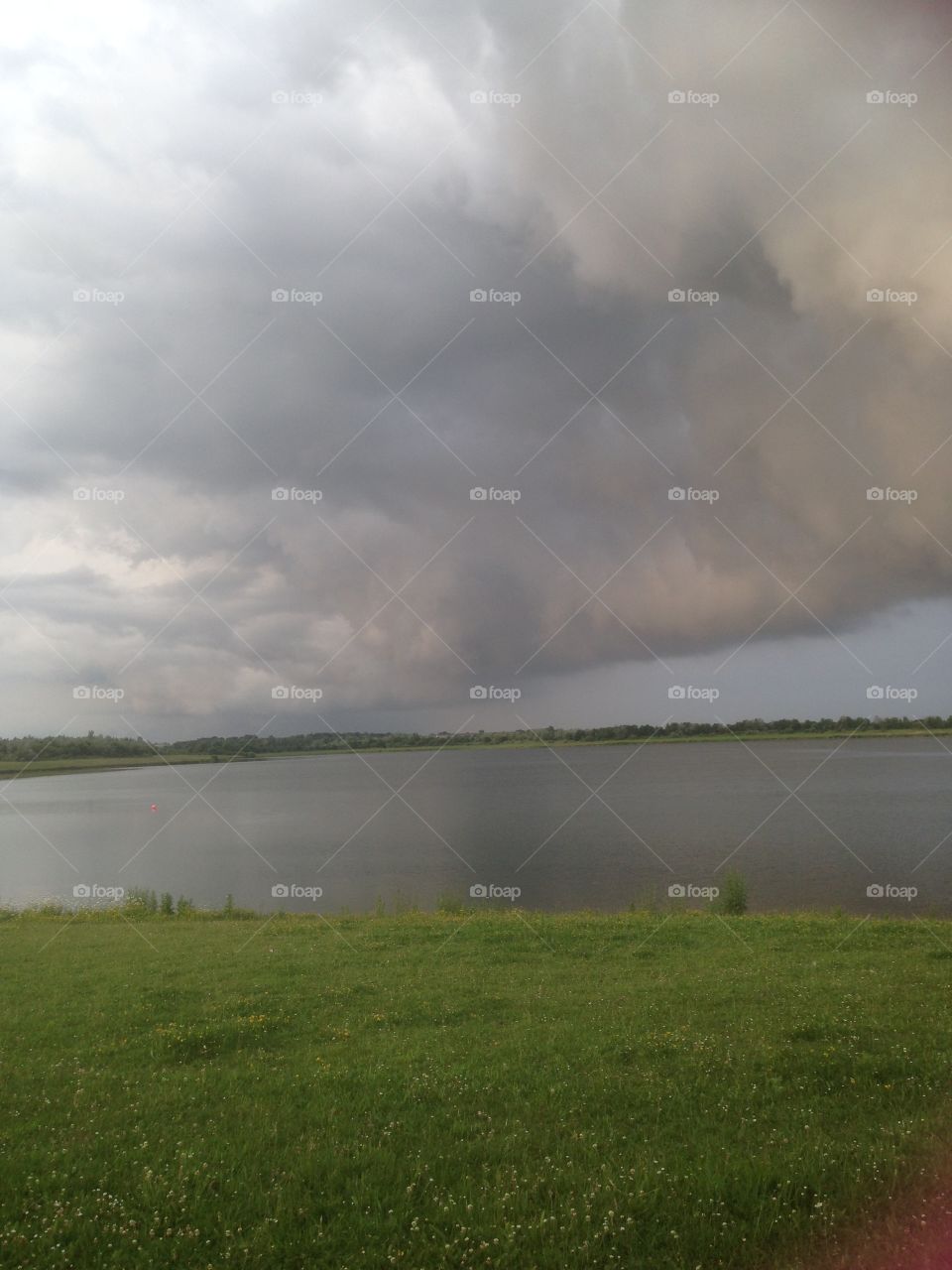 Storm passing over