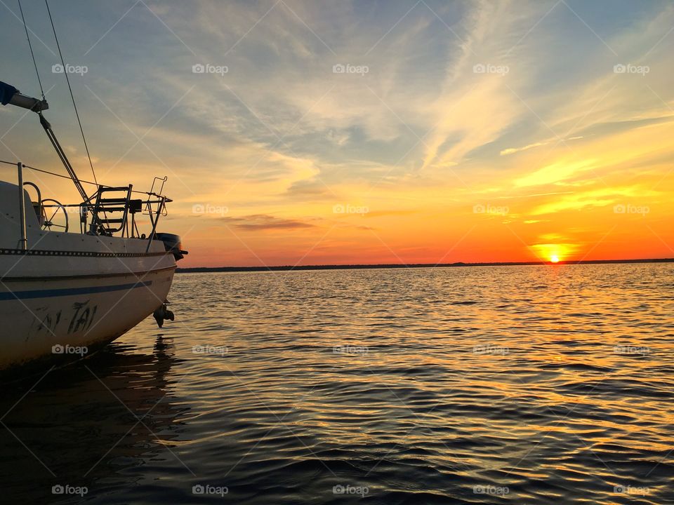 Sunset, Water, Dawn, Sea, Sun