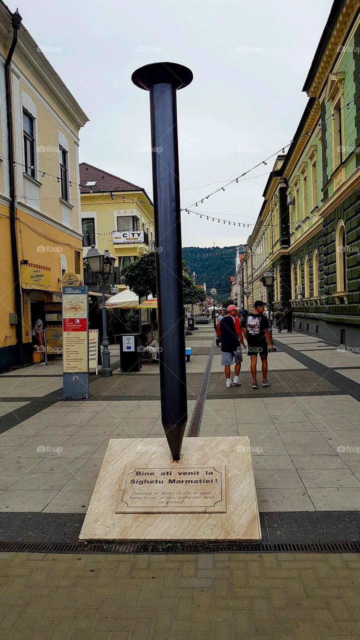 The town of Sighetul Marmatiei, the place where "the map of Romania hangs on a nail"