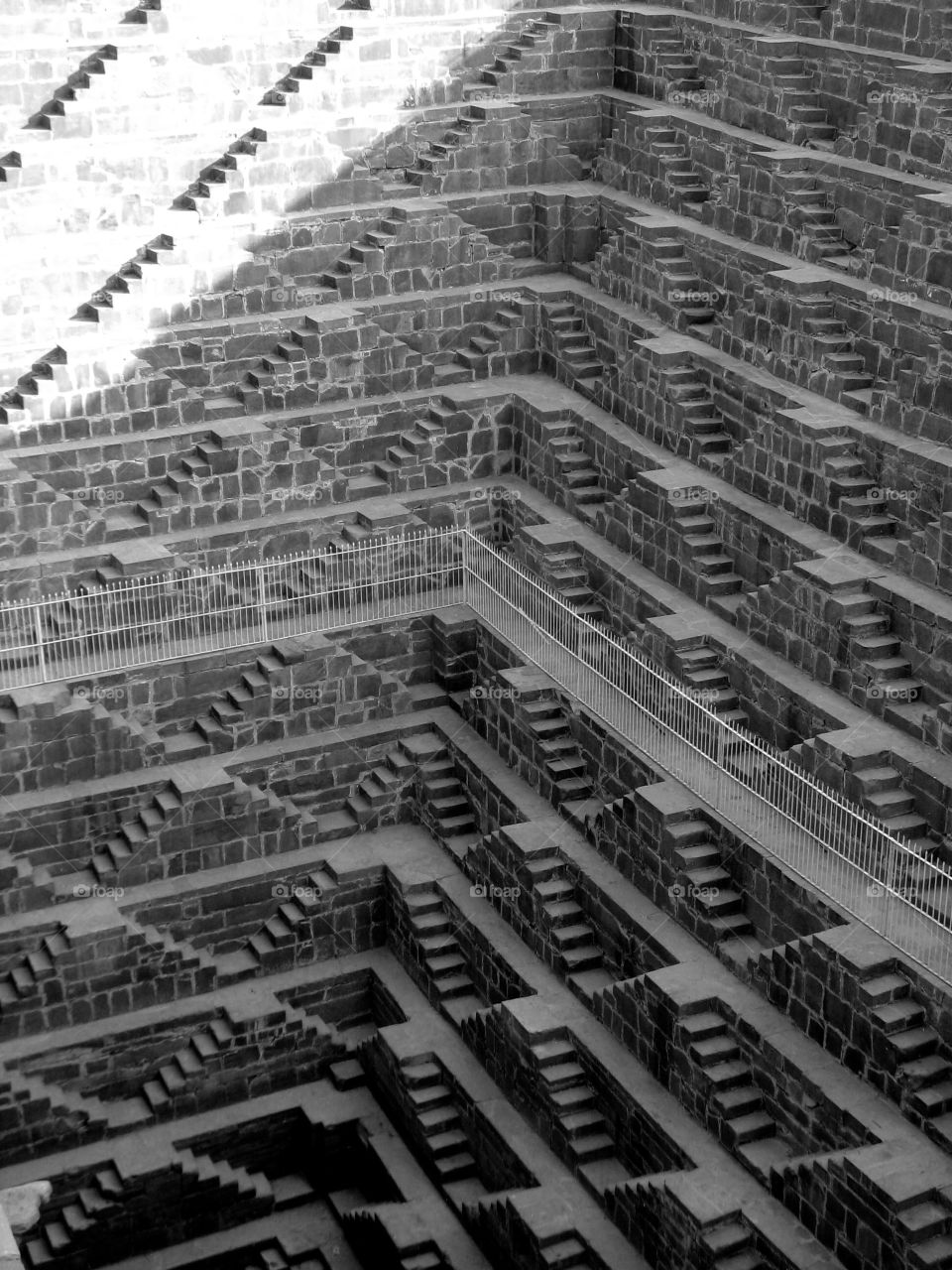 Step well, India. Chand Baori step well, India