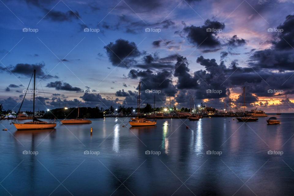 La Guancha Ponce Board Walk Harbor Sunset