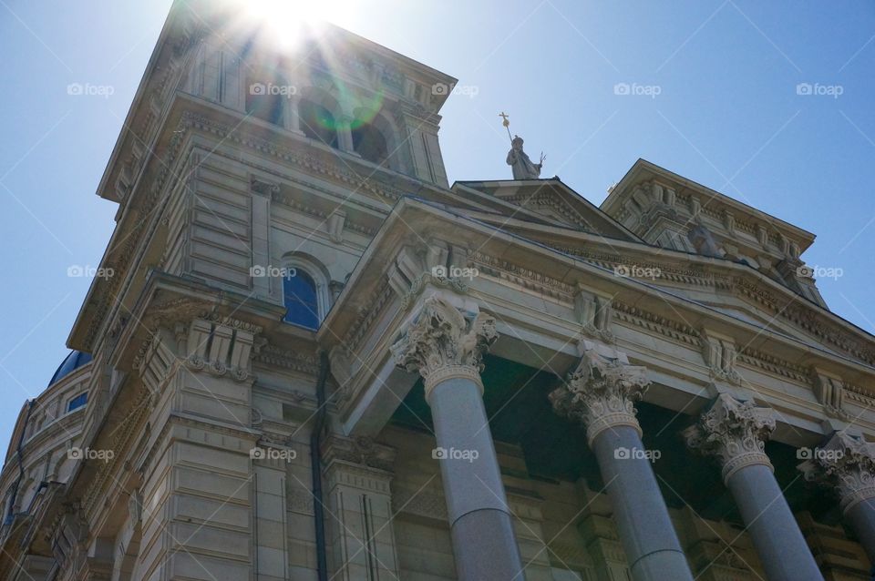 Churches. Sunlight on St. Josaphats Basilica