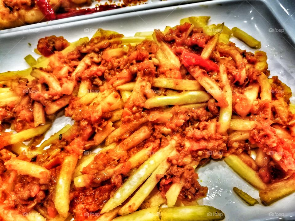 Fries with Meat Sauce😋😋😋