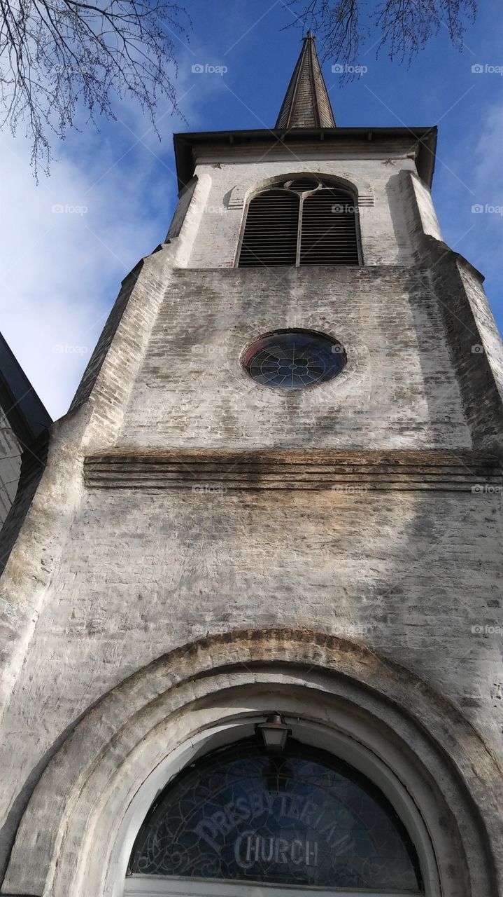 An abandoned church in Williamsport, Indiana.