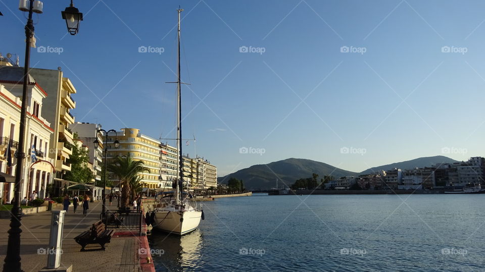 Greece Chalkida bridge. Greece Chalkida bridge