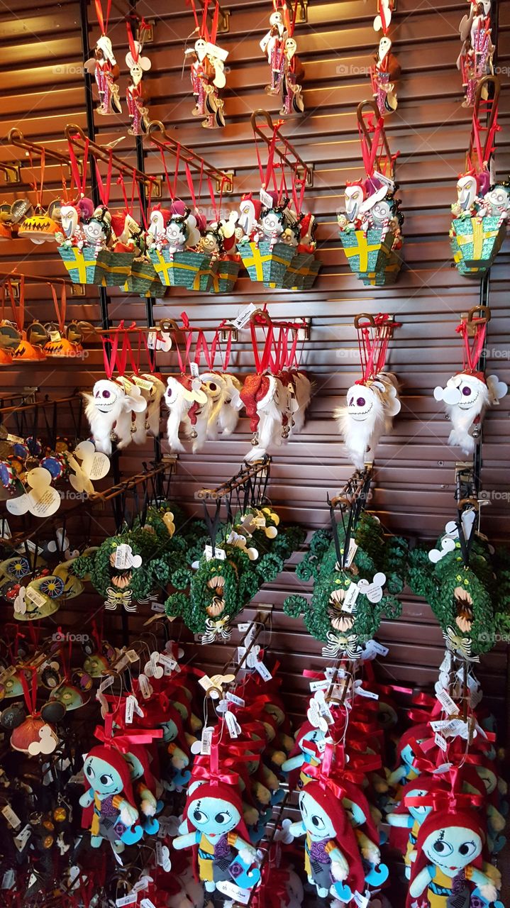 ornaments in a gift shop