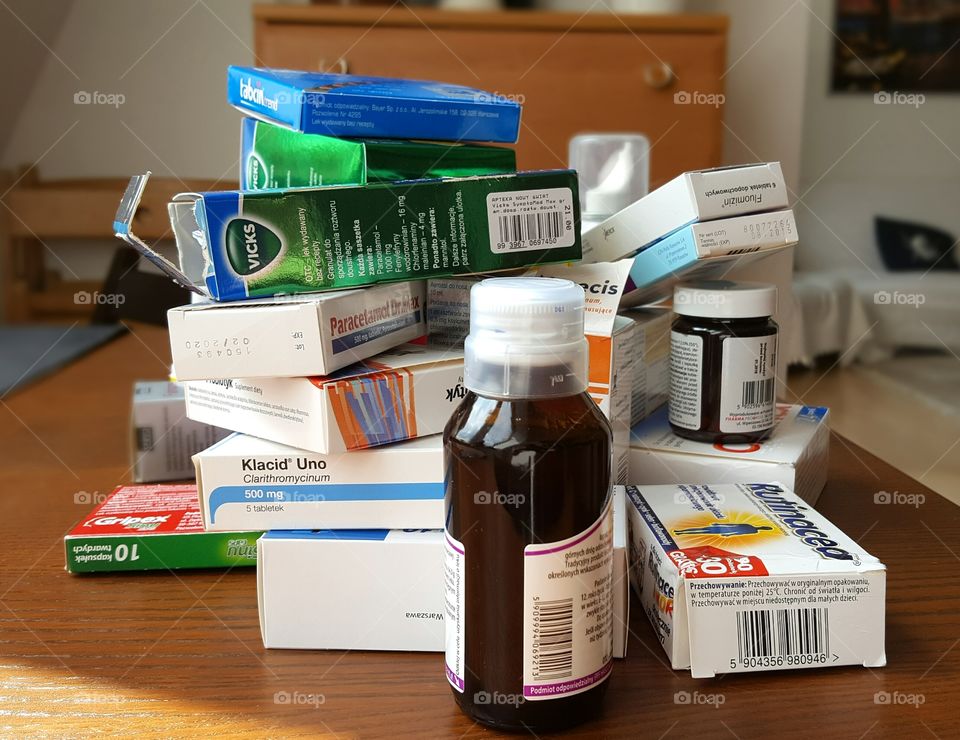 Pile of medication