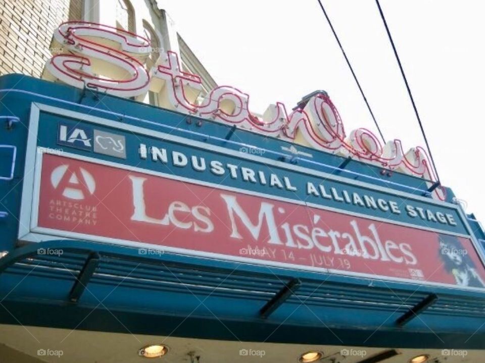 Les Miserables at Stanley theatre in Vancouver