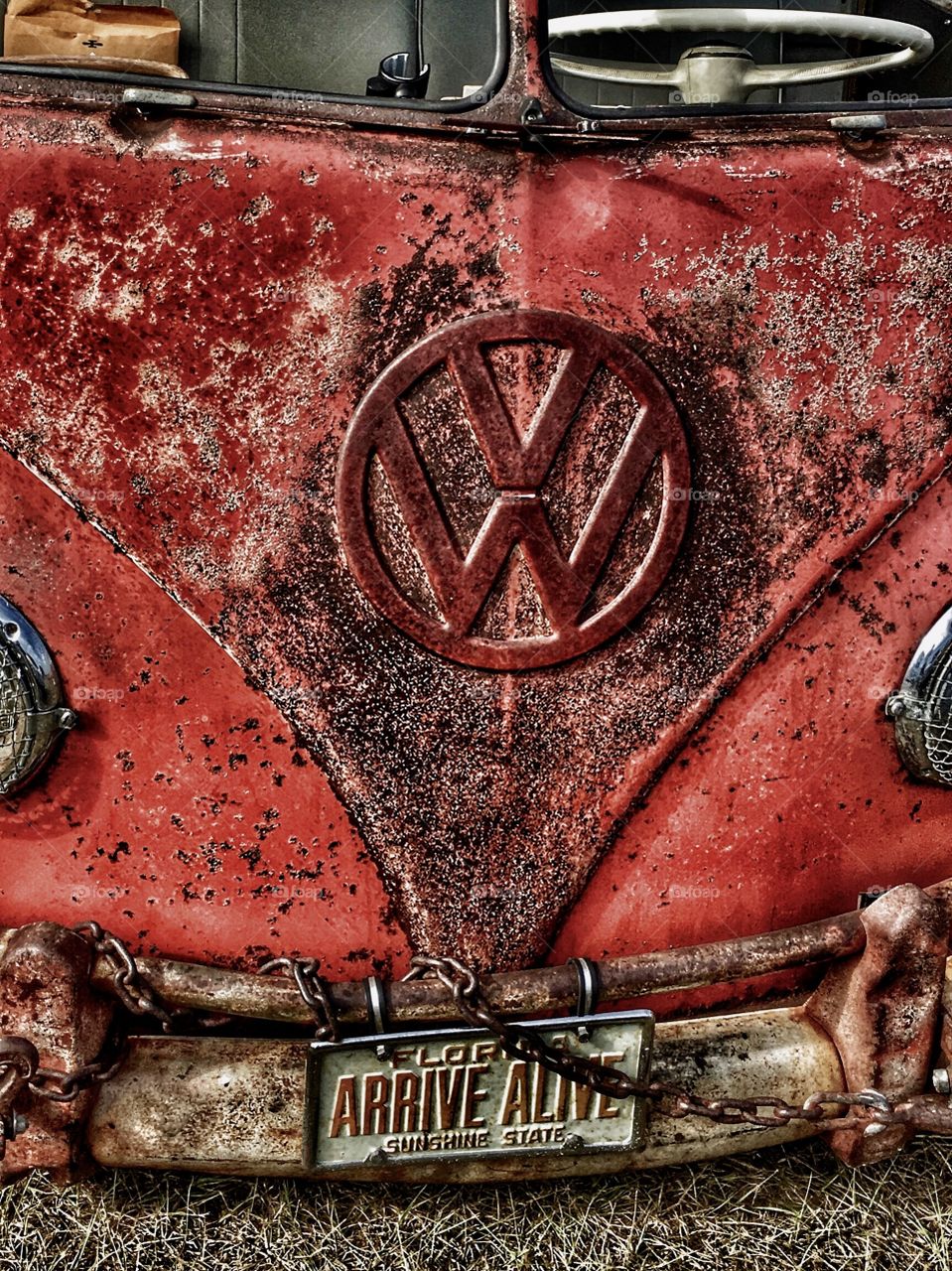 Rusty VW classic van