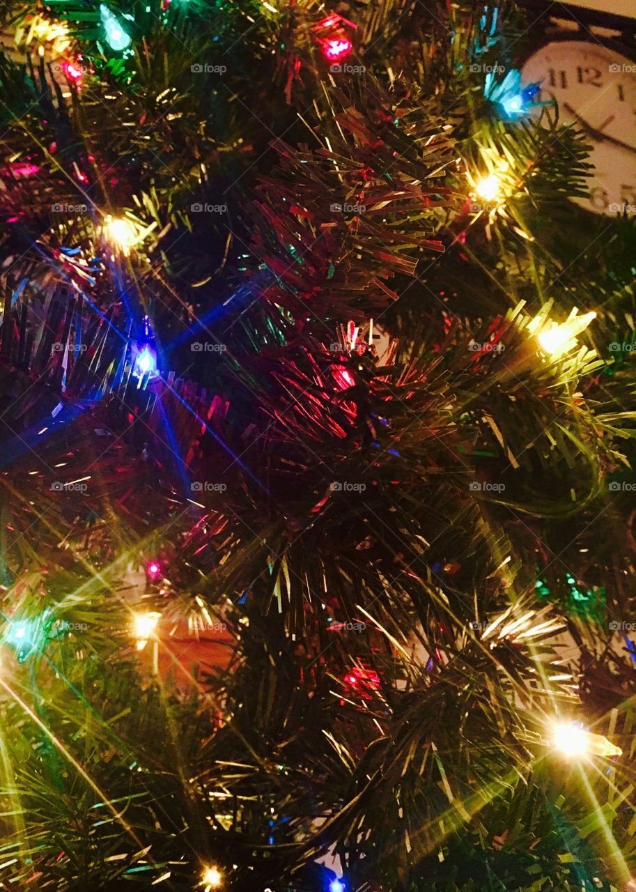 Colorful Christmas lights 