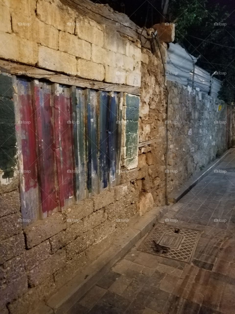 old window art in old town antalya turkey