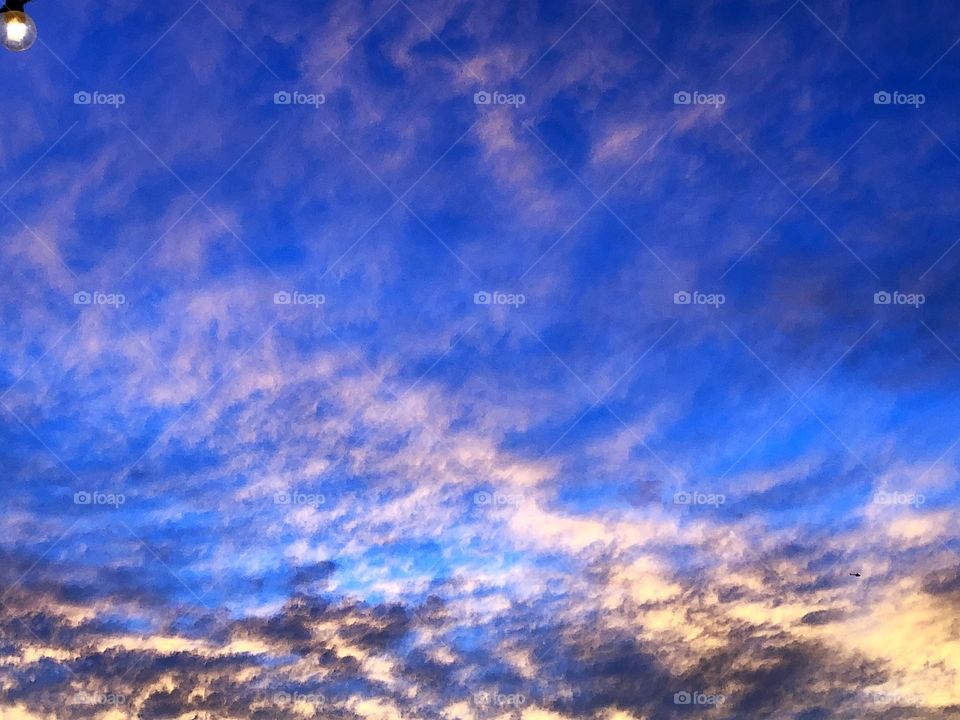 Blue Sky Cloud Pattern