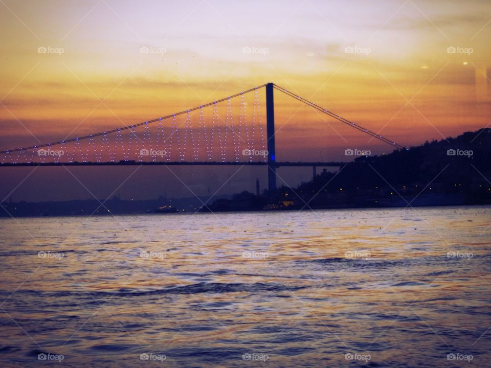 Bridge at sunset 