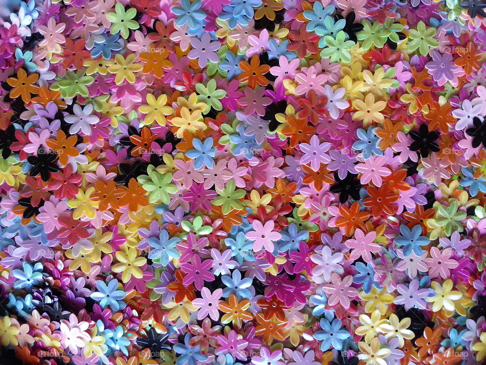 flowerettes. materials for scrapbooking