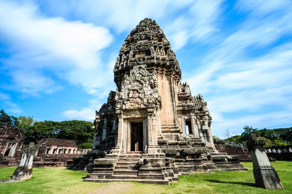 Old temple palace in Thailand