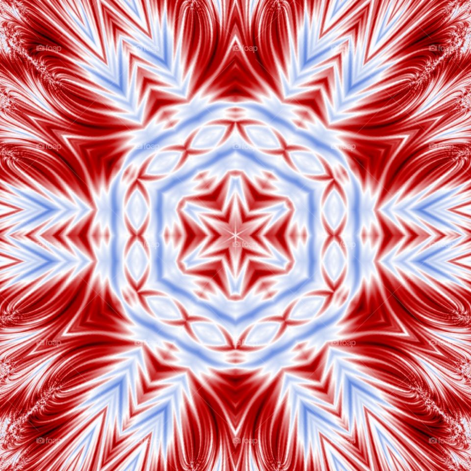 red kaleidoscope