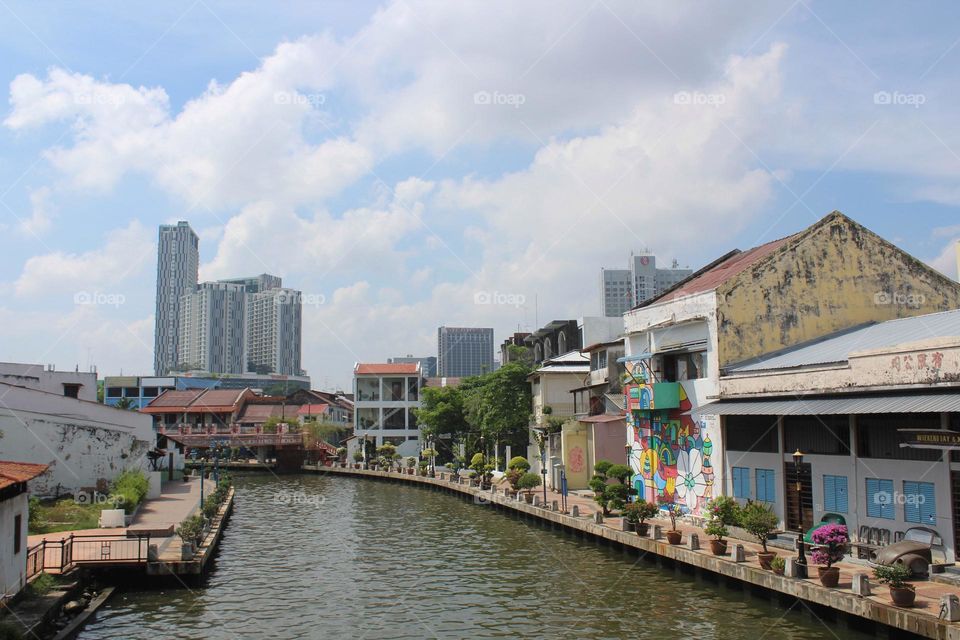 Melaka River Walk in Unesco old town area