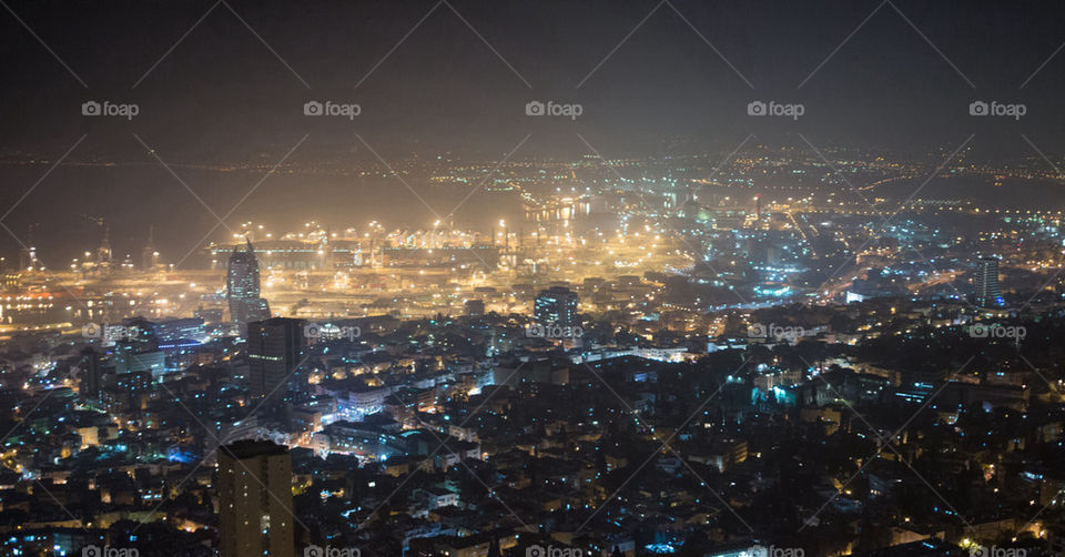 Night view of city